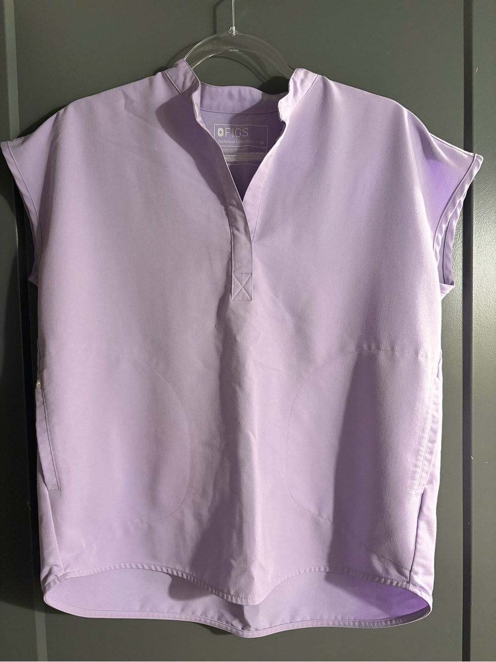 FIGS Rafaela Oversized Scrub Top Lilac Dew Limited Edition XS